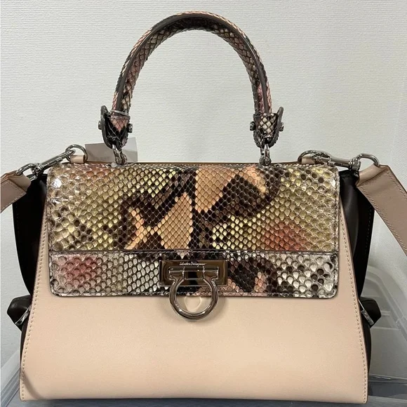 FERRAGAMO
Satchel - Sofia Python Flap Small - Picture 2 of 4